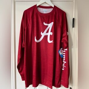 New! Alabama Crimson Tide Columbia Long Sleeve Shirt Men’s Size XL